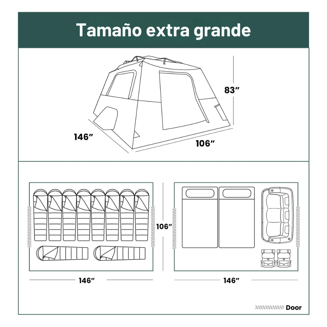 La Carpa Inflable de 2 Pasos: Tu campamento va a estar listo en segundos